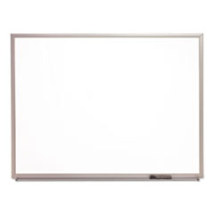 SKILCRAFT Magnetic Dry Erase Board, 48 x 36, White Surface, Silver Brushed Aluminum Frame