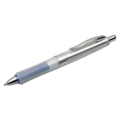 SKILCRAFT WriteBalance Wide Body Ballpoint Pen, Retractable, Medium 1 mm, Blue Ink, Silver Barrel