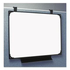 SKILCRAFT Dry Erase Marker Board Cubie, 29 x 38.5, Melamine White Surface, Black Frame