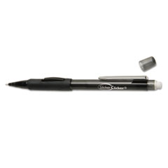 SKILCRAFT SlickerClicker Side Advanced Mechanical Pencil, 0.5mm, Black Lead, Smoke/Black Barrel, Dozen