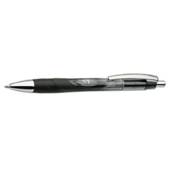 SKILCRAFT VISTA Gel Pen, Retractable, Medium 0.7 mm, Black Ink, Smoke Barrel, Dozen