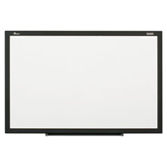 SKILCRAFT Magnetic Steel Dry Erase Board, 60 x 36, White Surface, Black Aluminum Frame