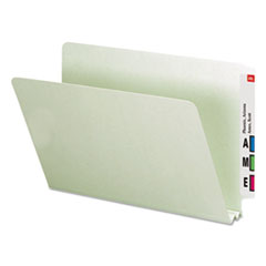 Extra-Heavy Recycled Pressboard End Tab Folders, Straight Tabs, Legal Size, 2