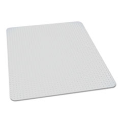 SKILCRAFT Biobased Chair Mat For High Pile Carpet, 46 X 60, No Lip, Clear