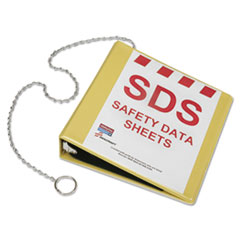 SKILCRAFT Global Harmonized System Safety Data Sheet Binder, 3 Rings, 2