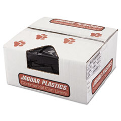 Jaguar Plastics® LINER REPRO 40X46 1.5MIL REPRO LOW-DENSITY CAN LINERS, 45 GAL, 1.5 MIL, 40" X 46", BLACK, 100-CARTON