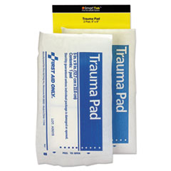 First Aid Only™ FIRST AID 5X9 TRAUMA PAD Smartcompliance Refill Trauma Pad, 5 X 9, White, 2-bag