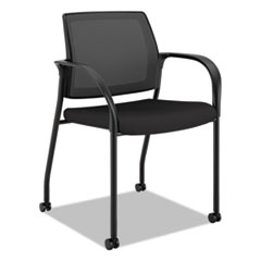 Ignition 2.0 4-Way Stretch Mesh Back Mobile Stacking Chair, Supports 300 lb, 18