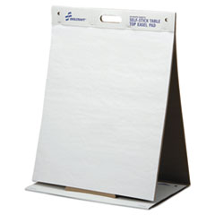 SKILCRAFT Self-Stick Tabletop Easel Pad, Unruled, 20 x 23, White, 20 Sheets