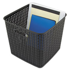 Plastic Weave Bin, Extra Large, 12.5