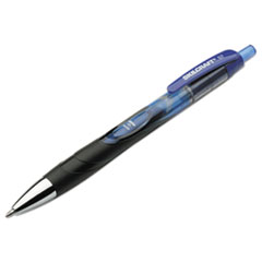 SKILCRAFT VISTA Secure Gel Pen, Retractable, Medium 0.7 mm, Blue Ink, Translucent Blue/Black/Blue Barrel, 3/PK