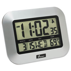 SKILCRAFT LCD Digital Radio-Controlled Clock, 7.25