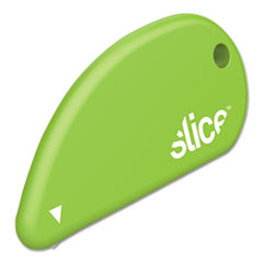slice® OPENER SAFETY CUTTER MICR SAFETY CUTTERS, FIXED, NON REPLACEABLE MICRO SAFETY BLADE, CERAMIC, GREEN