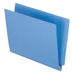 Colored End Tab Folders with Reinforced Double-Ply Straight Cut Tabs, Letter Size, 0.75