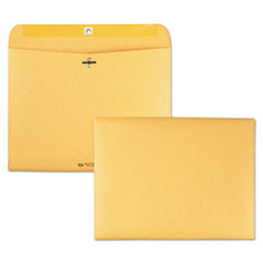 Redi-File Clasp Envelope, #90, Cheese Blade Flap, Clasp/gummed Closure, 9 X 12, Brown Kraft, 100/box