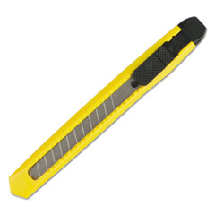 Boardwalk® KNIFE 10MM SNAP YL SNAP BLADE KNIFE, RETRACTABLE, SNAP-OFF, STRAIGHT-EDGED, YELLOW
