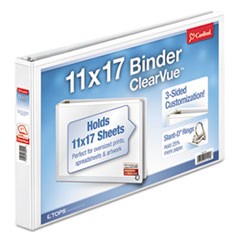 Clearvue Slant-D Ring Binder, 3 Rings, 1