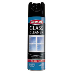 WEIMAN® CLEANER GLASS 19OZ AERSOL Foaming Glass Cleaner, 19 Oz Aerosol Can