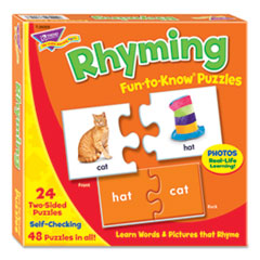 Fun To Know Puzzles, Ages 3 And Up, (24) 2-Sided Puzzles