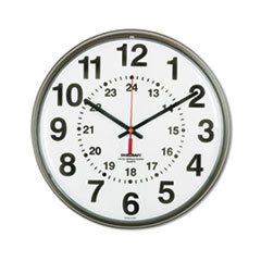 SKILCRAFT Atomic Slimline Wall Clock, 12.75