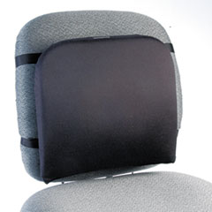 Memory Foam Backrest, 16 X 12 X 16, Black