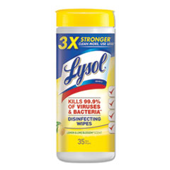 LYSOL® Brand WIPES LYSOL DISINFECTING DISINFECTING WIPES, 7 X 8, LEMON AND LIME BLOSSOM, 35 WIPES-CANISTER