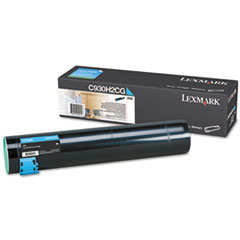 C930h2cg High-Yield Toner, 24,000 Page-Yield, Cyan