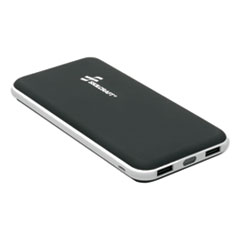 SKILCRAFT Portable Power Pack, USB, 12,000 Mah, Black