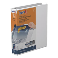 Quickfit Round-Ring View Binder, 3 Rings, 1.5