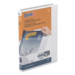 Quickfit D-Ring View Binder, 3 Rings, 0.63