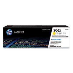 HP 206x, (w2112x) High-Yield Yellow Original Laserjet Toner Cartridge