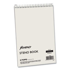 Steno Pads, Gregg Rule, White Cover, 60 Green-Tint 6 X 9 Sheets