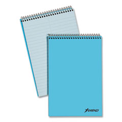 Steno Pads, Gregg Rule, Blue Cover, 80 Green-Tint 6 X 9 Sheets