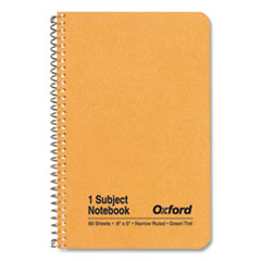 One-Subject Notebook, Narrow Rule, Natural Kraft Cover, (80) 8 x 5 Sheets