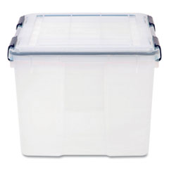 Weathertight Latching Flat Lid Storage Box, 11.5 Gal, 15.7