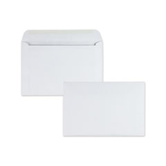 Open-Side Booklet Envelope, #6 1/2, Hub Flap, Gummed Closure, 6 X 9, White, 500/box