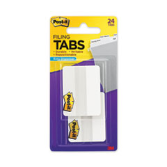 Solid Color Tabs, 1/5-Cut, White, 2