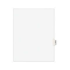 Avery-Style Preprinted Legal Side Tab Divider, 26-Tab, Exhibit G, 11 x 8.5, White, 25/Pack