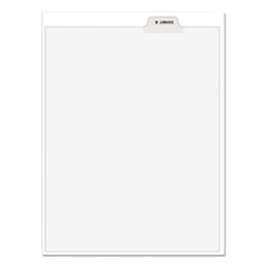 Avery-Style Preprinted Legal Bottom Tab Divider, 26-Tab, Exhibit B, 11 x 8.5, White, 25/PK