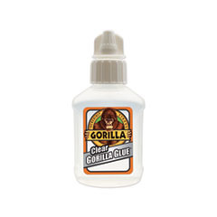 Clear Gorilla Glue, 1.75 Oz, Dries Clear, 4/carton