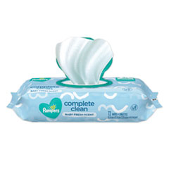 Complete Clean Baby Wipes, 1-Ply, Baby Fresh, 7 x 6.8, White, 72 Wipes/Pack, 8 Packs/Carton