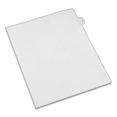 Preprinted Legal Exhibit Side Tab Index Dividers, Allstate Style, 10-Tab, 5, 11 X 8.5, White, 25/pack