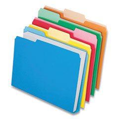 Double Stuff File Folders, 1/3-Cut Tabs: Assorted, Letter Size, 1.5