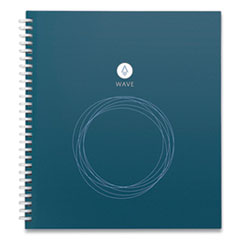 Wave Smart Reusable Notebook, Dotted Rule, Blue Cover, (40) 9.5 x 8.5 Sheets