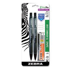 Z-Grip Plus Mechanical Pencil, 0.7 mm, HB (#2), Black Lead, Smoke/Black Barrel, 2/Pack