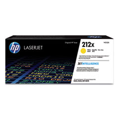 HP 212x, (w2122x) High-Yield Yellow Original Laserjet Toner Cartridge