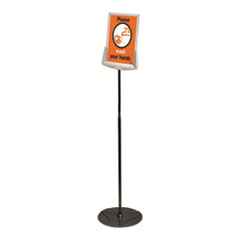 SHERPA Infobase Sign Stand, Acrylic/Metal, 40