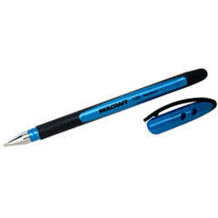 SKILCRAFT 100 Ballpoint Pen, Stick, Medium 1 mm, Blue Ink, Blue Barrel, Dozen