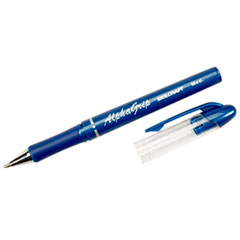 SKILCRAFT AlphaGrip Ballpoint Pen, Stick, Medium 1 mm, Blue Ink, Blue Barrel, Dozen