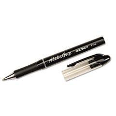 SKILCRAFT AlphaGrip Ballpoint Pen, Stick, Fine 0.7 mm, Black Ink, Black Barrel, Dozen